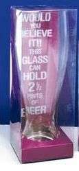 Giant Beer Glass Holds 2 and a half pints of Beer