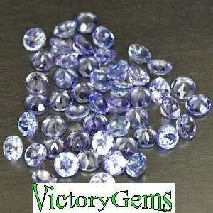 Packet of 20 Tanzanite Rounds 0.40ct