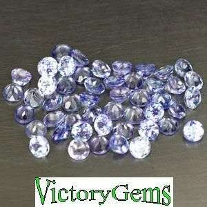 Packet of 20 Tanzanite Rounds 0.60ct