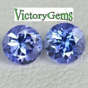 Pair of violet blue Tanzanites-0.20ct