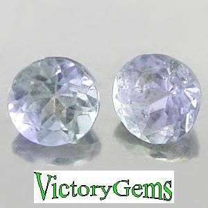 Pair of violet blue Tanzanites-0.22ct
