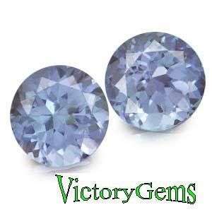 Pair of violet blue Tanzanites-0.20ct