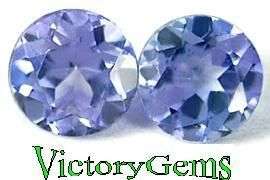 Pair of violet blue Tanzanites-0.22ct