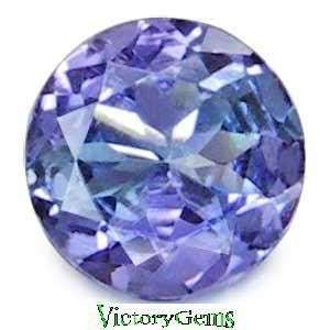 Lovely violet blue tanzanite round 0.18ct