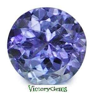 Lovely violet blue VVS tanzanite round 0.18ct