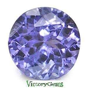 AAA++violet blue tanzanite round vvs 0.20ct