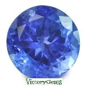 Violet blue tanzanite round 0.18ct - a Must have