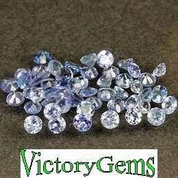 Packet of 20 Tanzanite Rounds 0.40ct