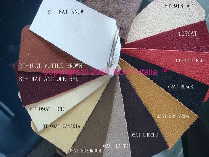 Leather samples nuvo italia