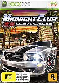 Midnight Club: Los Angeles  (Xbox 360, 2008)