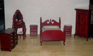 Miniature Dolls house Bedroom New