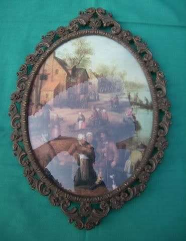 Domed Oval Wall Hanging River Village