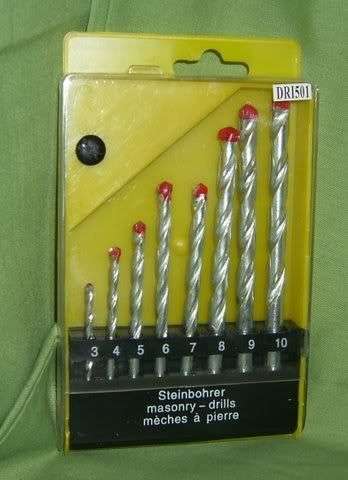 Masonry Drill Set Ideal and Compact