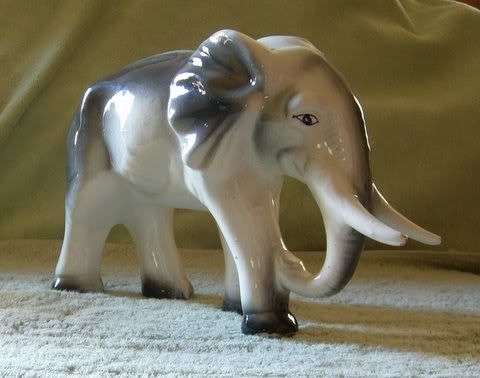 Glazed Ceramic Elephant