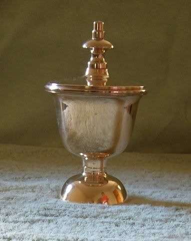 Solid brass urn