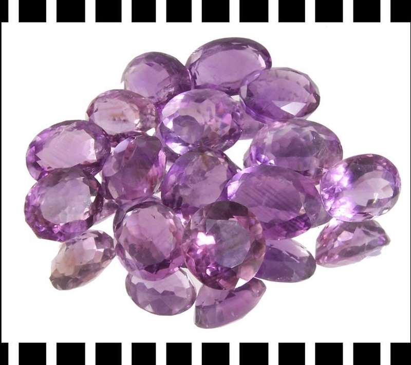 98.15 cts Brazil Amethyst Gemstone Wholesale Lot - Assorted Shapes & Sizes
