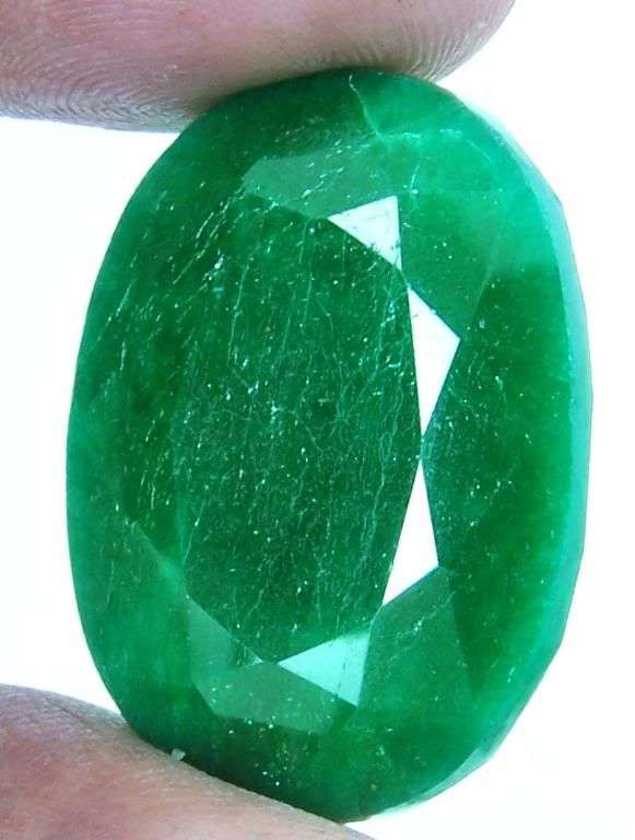 55.95cts Huge Natural Brazil Green Emerald Gemstone