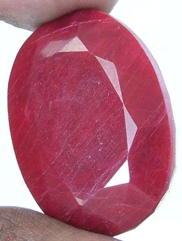 196.60cts Museum Size Natural India Ruby Gemstone