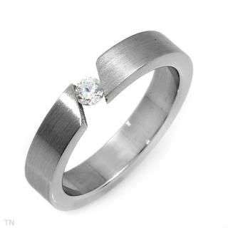 Majestic Ring With Cubic zirconia Crafted in Stainless steel- Size 6