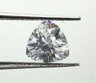Sparkling! 1.15 CTS TRILLION Cut 6mm Diamond simulate - FINEST AFFORDABLE DIAMOND SIMULATE