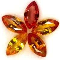 5 X SUPERB FANCY MARQUISE SAPPHIRES 2.33CTS AFRICA - No Reserve!