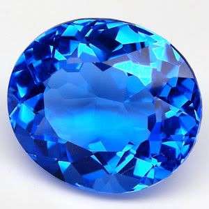 No Reserve!  14.95 CT.Wonderful Best Oval Corn Flower Blue Quartz