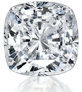 3.95 CTS Cushion Cut 8mm Diamond simulant - FINEST LAB CREATED DIAMOND