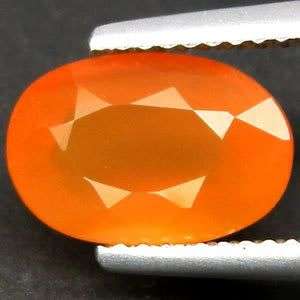 2.31 CT. STUNNING Natural Oval Orange Fire Opal Gemstone - October Birthstone!