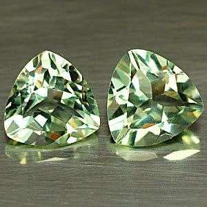 2.00 CT.Matched Pair Top Luster Green Color Amethyst Gemstones  - Birthstone for February