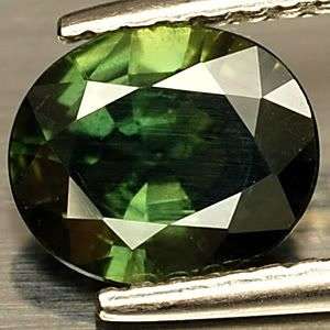 AWESOME! Oval Top Green Colour Natural Sapphire UnHeated   - 100% natural Earth Mined Gems