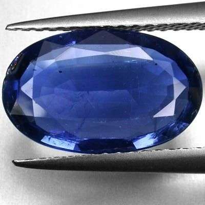 COLLECTORS TOP COLOUR! 2.54CT UNHEATED! VVS NATURAL SAPPHIRE BLUE KYANITE OVAL