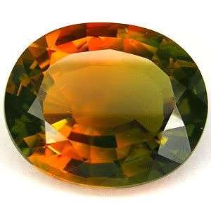 FLAWLESS!! *21.40cts FANTASTIC GREEN&YELLOW AMETRINE OVAL SHAPE*