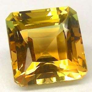 FLAWLESS!! *6.30cts ELEGANT SQUARE OCTAGON GREEN&YELLOW AMETRINE*