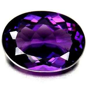 9.15 CT. LOVELY! Oval Natural Top Violet Amethyst AAA Gemstone - Birthstone for February!