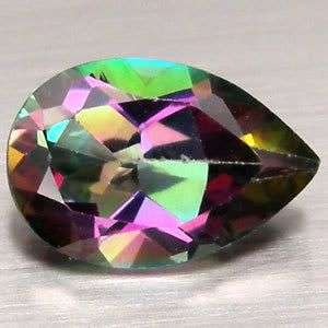 1.45 CT. STUNNING! Pear Mystic Rainbow AAA Topaz  - 100% Money back guarantee!!