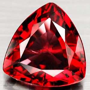 1.05ct.BRILLIANT! Trillion Top Orange Red Spessartite GARNET GEMSTONE - 100% Money back guarantee!!
