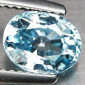 2.15 CT.Stunning! Oval Top Deep Sea Blue Natural Zircon  - 100% Money back guarantee!!