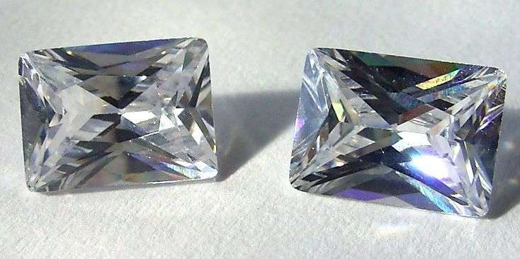 2,55 Cts Baguette cut Russian Lab created diamond - Flawless Diamond Simulate