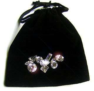 Gift idea bag of 10x Diamond Simulant (19.2Cts) - FINEST LAB CREATED DIAMOND