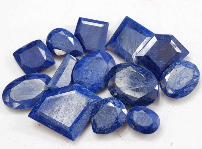 171.10cts Natural India Blue Sapphire Gemstone Wholesale Lot