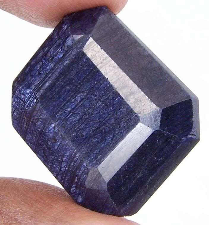 91.50cts Natural India Blue Sapphire - 100% Natural Sapphire Corundum