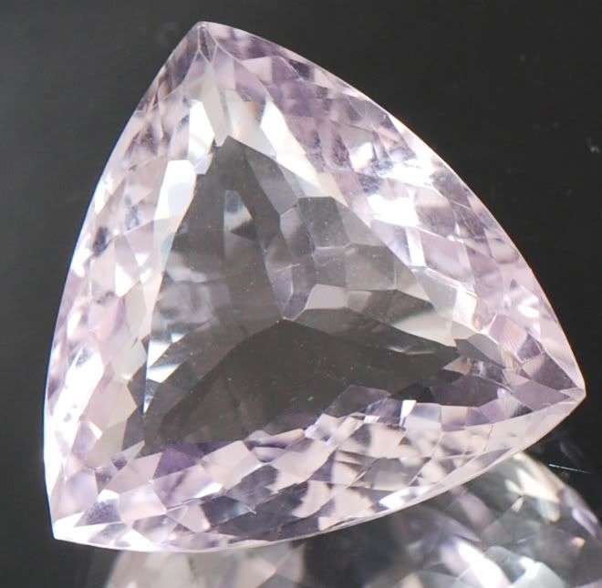 Huge & Natural 29.50cts Trillion Cut Bolivia Amethyst Gemstone - my gems are huge!