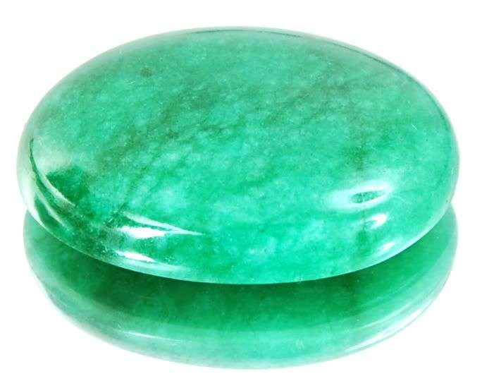 34.35cts Brazil Green Emerald - Cabochon