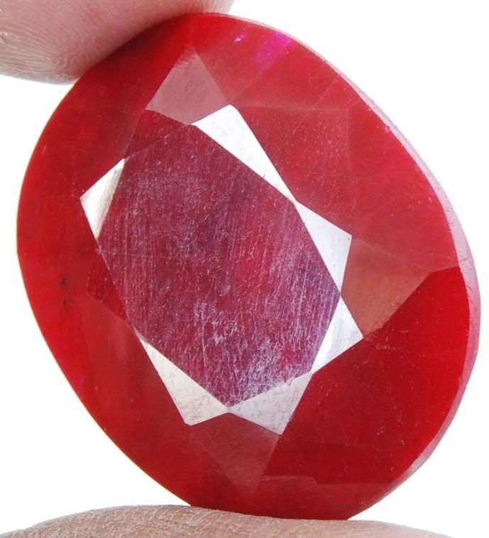 93.25cts Gorgeous Deep Red Indian Ruby Gemstone