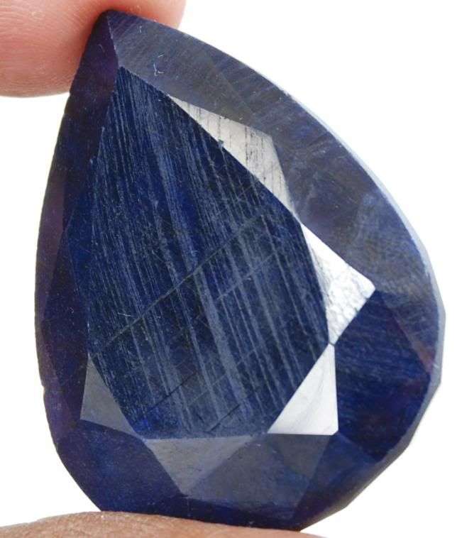 213.10cts Indian Blue Sapphire Gemstone - 100% Natural Sapphire Corundum