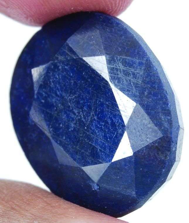 44.95cts Indian Blue Sapphire Gemstone - 100% Natural Sapphire Corundum