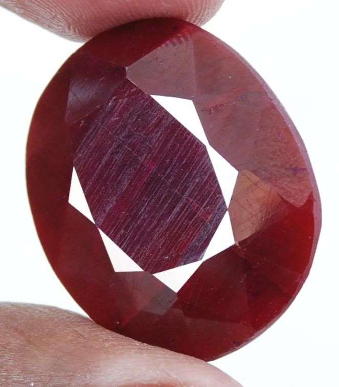 55.30cts Africa Red Ruby Gemstone