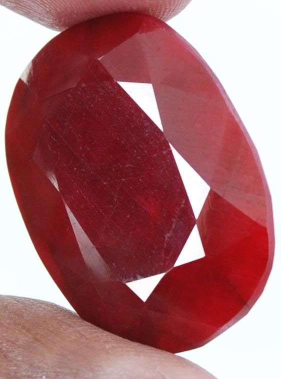 75.70cts Africa Red Ruby Gemstone