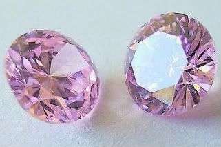 2 Lab Created Flawless Pink Russian Diamond Simulates