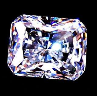 5.0Cts Radiant Cut 12 x10mm - Flawless Russian Lab created Diamond